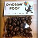PDF: Dinosaur Poop Party Favor Bag Toppers 3" Wide - coprolite Paleo caveman silhouette printable