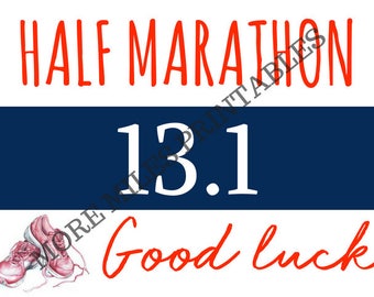 Half Marathon Good Luck Card