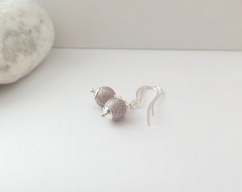 Silver and Grey Earrings, Dark Grey Earrings, Light Grey Earrings, Dusted Light Grey, Everyday Neutral Earrings, Modern Silver Earrings