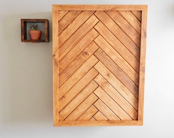 Rustic Wooden Jewelry Armoire - jewelry case - jewelry cabinet -jewelry holder - jewelry display- Modern jewelry case
