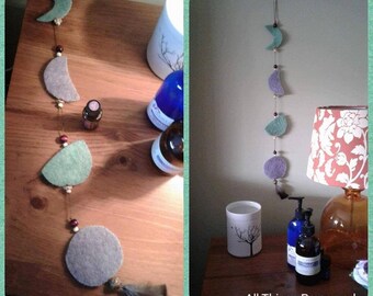 Phases of the Moon hanging