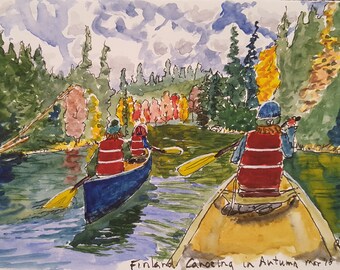 Canoeing in Finland