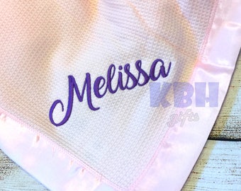 Embroidered Baby Thermal Blanket