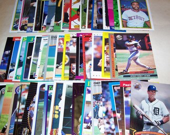 50 Assorted Vintage Detroit Tiger Cards