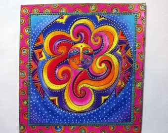 Celestial Dreams Applique*Handmade*Iron On*RARE Laurel Burch Fabric/192