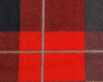 Red Hensley Plaid Custom Saddle Cover