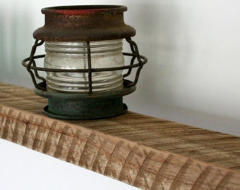 Unique Old Growth Reclaimed Barn Wood Floating Shelf Mantel