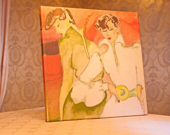 Fashion illustration, watercolor painting