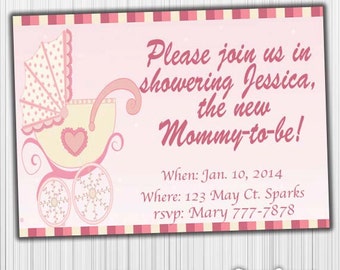 Baby Shower Custom Printable Invitation