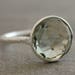 Green Amethyst Silver Ring - Boho Chic Jewellery - Green Amethyst Ring- Gemstone Ring - Handmade Ring - Stacking ring