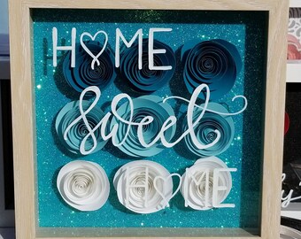 Personalized shadowbox frame 9x9