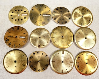 Vintage Watch Faces - set of 12 - c115