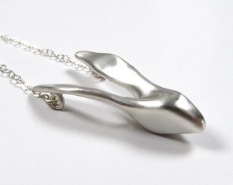 Hare Necklace in sterling silver, Rabbit pendant, sterling silver bunny necklace, rabbit necklace, easter jewelry