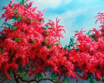 Flower Painting- acrylic painting, abstract painting, flora painting