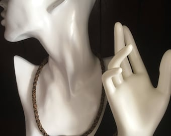 Snakes leather bracelet with choker