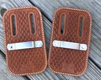 Custom Leather Tape Measure Holder Handmade