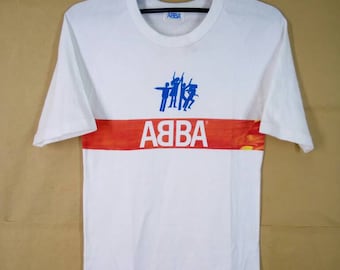 Vintage 70s ABBA Band Disco/ Pop Rock/Pop/Europop Tshirt