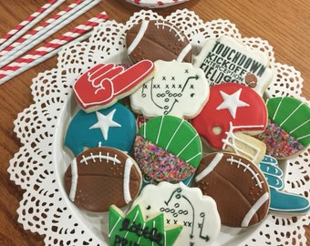 2 Dozen Football Cookies