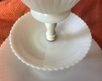 SALe Petalware Monax White Macbeth Evans tidbit tier Opalescent