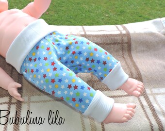 Baby Pumphose Mitwachshose Sterne Blau