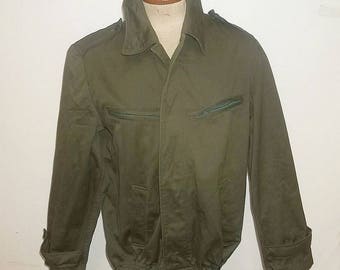 Hungarian Army M65 work jacket vintage chore coat green unlined boyfriend size 48 large barely worn pristine condition clean presentable