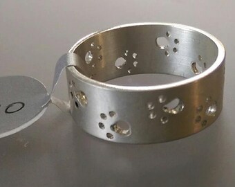Paw print ring Sterling Silver