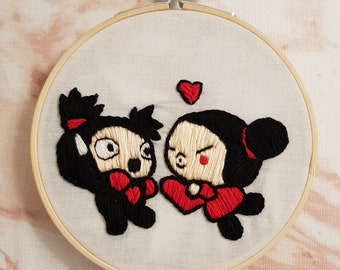 Pucca Love Garu Embroidery Hoop