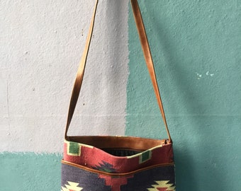 Vtg Kilim Crossbody Bag / Purse