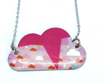 Unique cloud necklace