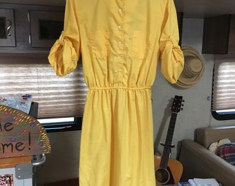 Vintage Yellow Dress