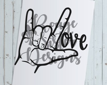 Download Fine Art Print Gesture ASL for I Love You Medium