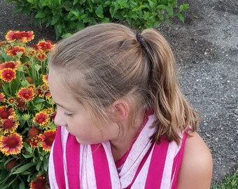 Infinity Scarf - Red White Strips