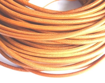 leather cord 3 mm natural PR01200 100 m