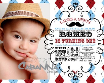 Little Man's Birthday Party Invitation