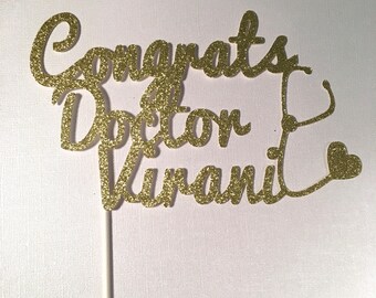 Doctor Graduation Cake Topper, Graduation Cake Topper, Medical School Graduation, Nurse Graduation,Class of 2018,Photo Prop,Custom School Co