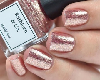 Rose-Gold Digger - Rose gold Nail Polish, 5 Free, Cruelty Free
