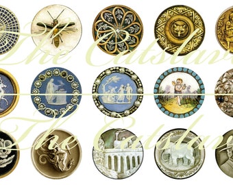 Antique Button Magnets Pins Gift Sets Party Favors