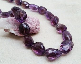 Faceted Amethyst Nuggets Irregular Beads