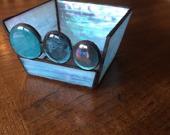Handmade Stained Glass Candle Holder
