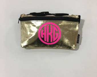Personalized Metallic Fanny Packs