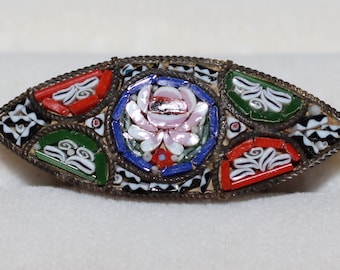 Mini Mosaic Brooch Made in Italy