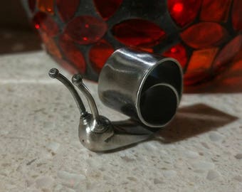 Snail - Butter Knife snail handmade - bent, welded, and polished