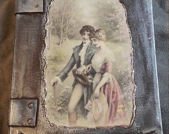 Carton book box, old book
