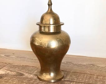 Assorted Vintage Solid Brass Ginger Jars