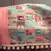 Sewing Machine Cover Pink Turqouise Vintage Sewing Retro Dress Form Machine Cover Sewing Room Decor Sewing Accessories Paris Vintage Look