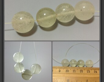 Libyan desert glass beads 11.7mm