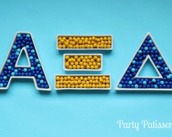 Greek Alphabet Ceramic Dishes