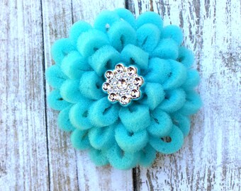 Hair Clip, Baby Hair Clip, Baby Gift, Girl Hair Clip, Toddler Hair Clip, Barrette, Blue Flower Barrette, Little Girl Barrette