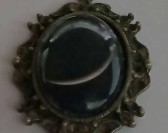 Glass Pendant, gothic and eclectic gift for the Wiccan in your life. Original art