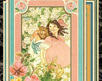 ON SALE Graphic 45 Children's Hour Ephemera Cards